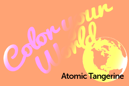 atomic tangerine color your world photo challenge badge